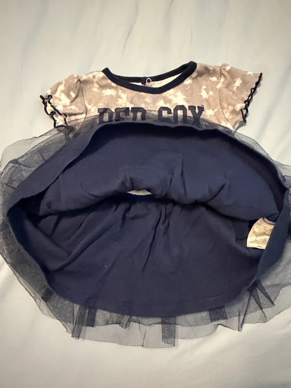 Genuine Merchandise Infant 18M Tie-Dye Dress Bostons Red Sox in Navy & Gray